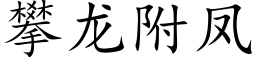 攀龍附鳳 (楷體矢量字庫)