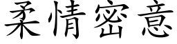 柔情密意 (楷体矢量字库)