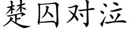 楚囚對泣 (楷體矢量字庫)