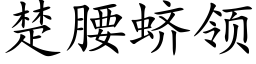 楚腰蛴領 (楷體矢量字庫)