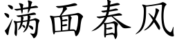 滿面春風 (楷體矢量字庫)