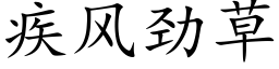 疾風勁草 (楷體矢量字庫)