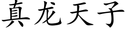 真龙天子 (楷体矢量字库)