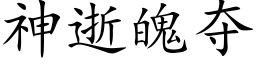 神逝魄奪 (楷體矢量字庫)