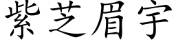 紫芝眉宇 (楷體矢量字庫)