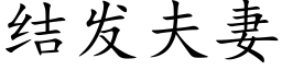 結發夫妻 (楷體矢量字庫)