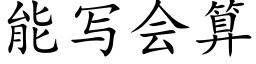 能寫會算 (楷體矢量字庫)