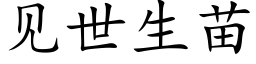 見世生苗 (楷體矢量字庫)