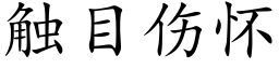 觸目傷懷 (楷體矢量字庫)