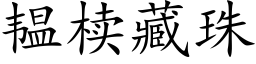 韫椟藏珠 (楷体矢量字库)