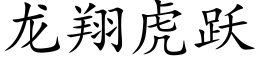 龍翔虎躍 (楷體矢量字庫)